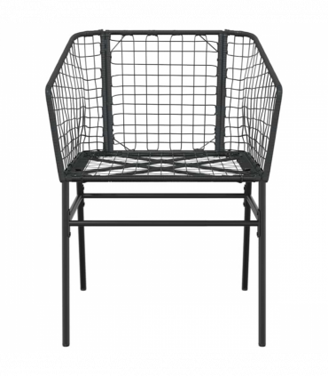 vidaXL 5 Piece Garden Dining Set Black Poly Rattan Glass