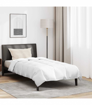 vidaXL Duvet Other with Pillow 2 pcs White 135 x 220 cm Down