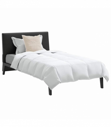 vidaXL Duvet Set with Pillow 2 pcs White 135 x 220 cm Down