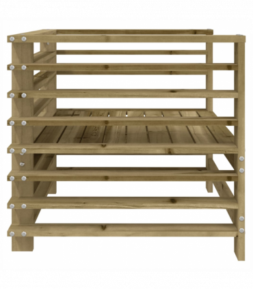 vidaXL Garden Chairs 2 pcs Impregnated Wood Pine