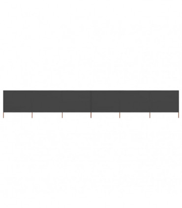 6-panel Wind Screen Fabric 800x120 cm Anthracite