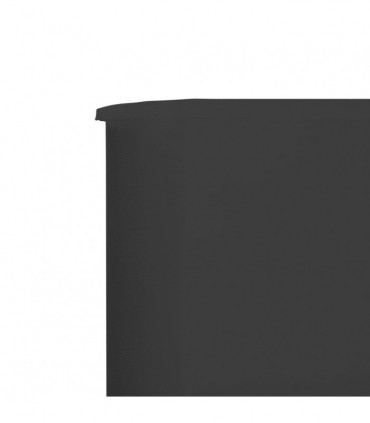 6-panel Wind Screen Fabric 800x120 cm Anthracite
