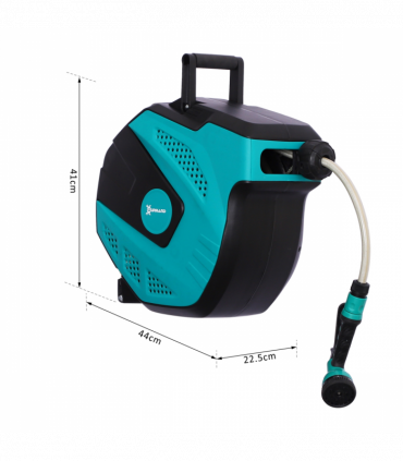 DURHAND 15 m Water Hose Reel-Black/Green