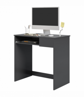 Particle board Grey 80cm x 45cm x 75cm Keyboard Tray Drawer Computer Desk