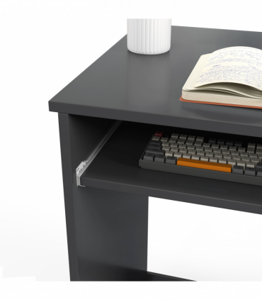 Particle board Grey 80cm x 45cm x 75cm Keyboard Tray Drawer Computer Desk