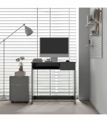 Particle board Grey 80cm x 45cm x 75cm Keyboard Tray Drawer Computer Desk