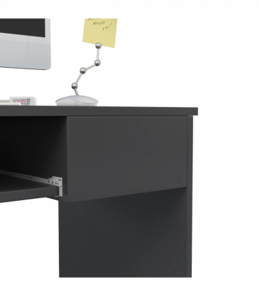 Particle board Grey 80cm x 45cm x 75cm Keyboard Tray Drawer Computer Desk