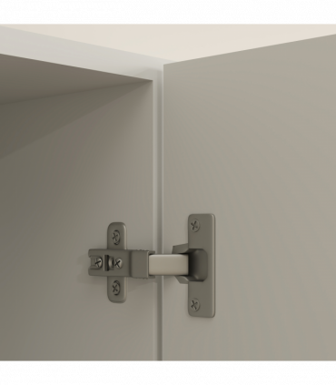 HOMCOM Freestanding Kitchen Cupboard, Storage Cabinet with Doors Cream White