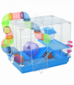 Hamster Cage Carrier Small Animal House w/ Exercise Wheels, Tunnel Tube, Pawhut