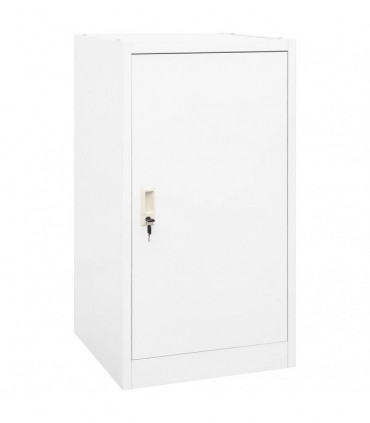 Saddle Cabinet White 53x53x105 cm Steel