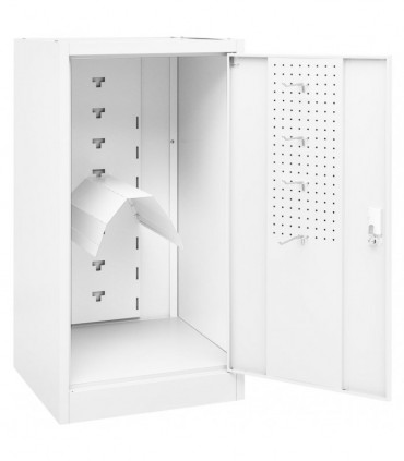 Saddle Cabinet White 53x53x105 cm Steel