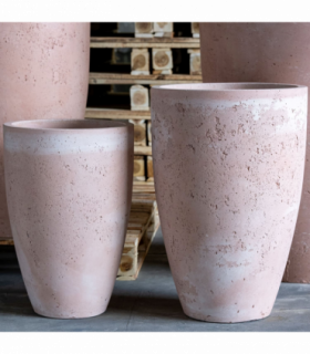 Vessara | Blushstone – 40cm Large Tall Concrete Planter – 15L Decorative Vase Pot