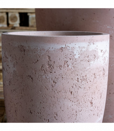 Vessara | Blushstone – 40cm Large Tall Concrete Planter – 15L Decorative Vase Pot