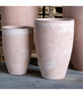 Vessara | Blushstone – 55cm Extra Large Tall Concrete Planter – 32L Decorative Vase Pot