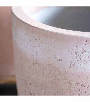 Vessara | Blushstone – 55cm Extra Large Tall Concrete Planter – 32L Decorative Vase Pot