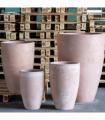 Vessara | Blushstone – 68cm Extra Large Concrete Vase Planter – 61L Tall Plant Pot