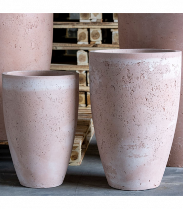 Vessara | Blushstone – 68cm Extra Large Concrete Vase Planter – 61L Tall Plant Pot