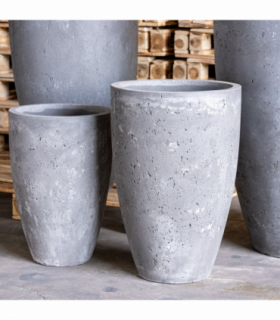 Vessara | Onyx Dusk – 40cm Large Concrete Vase Planter – 15L Tall Indoor Outdoor Pot