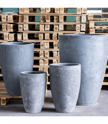 Vessara | Onyx Dusk – 40cm Large Concrete Vase Planter – 15L Tall Indoor Outdoor Pot