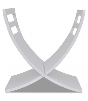 Wooden Magazine Rack Floor Standing White