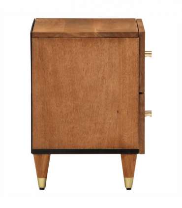 vidaXL Bedside Cabinet 40x33x46 cm Solid Wood Mango