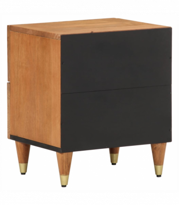 vidaXL Bedside Cabinet 40x33x46 cm Solid Wood Mango