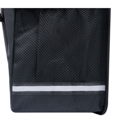 vidaXL Double Bicycle Bag for Pannier Rack Waterproof 35 L Black