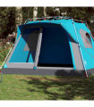 vidaXL Family Tent Cabin 7-Person Blue Quick Release