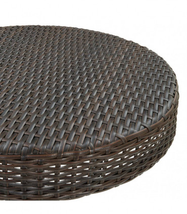 vidaXL Garden Table Brown 75.5x106 cm Poly Rattan