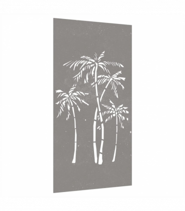 vidaXL Garden Wall Decoration 105x55 cm Corten Steel Palm Tree Design