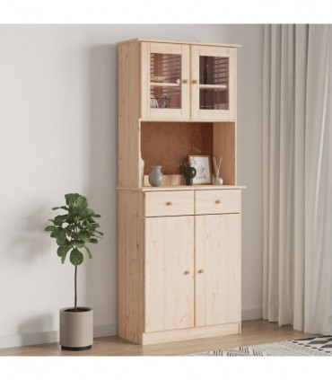 vidaXL Highboard ALTA 77x35x188 cm Solid Wood Pine