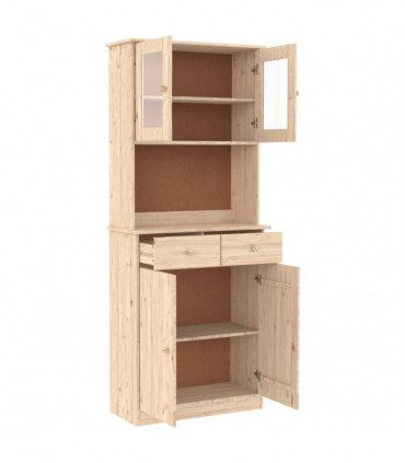 vidaXL Highboard ALTA 77x35x188 cm Solid Wood Pine