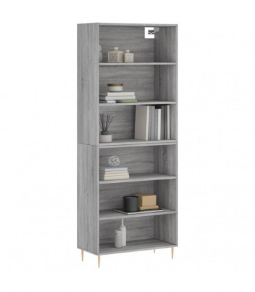 vidaXL Highboard Concrete Grey 69.5x32.5x180 cm Engineered Wood