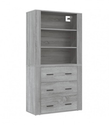 vidaXL Highboard Grey Sonoma Engineered Wood