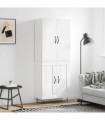 vidaXL Highboard White 69.5x34x180 cm Engineered Wood