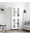 vidaXL Highboard White 69.5x34x180 cm Engineered Wood
