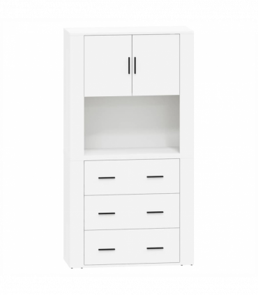 vidaXL Highboard White Engineered Wood