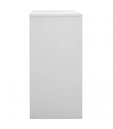 vidaXL Locker Cabinets 2 pcs Light Grey 90x45x92.5 cm Steel