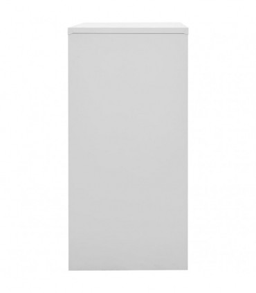 vidaXL Locker Cabinets 2 pcs Light Grey and Blue 90x45x92.5 cm Steel