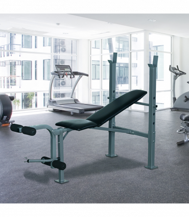 Adjustable Multi Gym Weight Bench Barbell Stand Chest Leg Abs Training HOMCOM