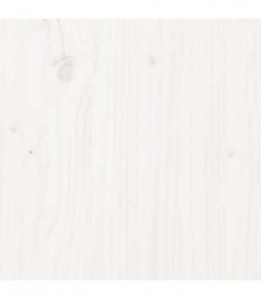 Bed Frame White Solid Wood Pine 160x200 cm