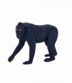 Black Crested Macaque Toy  Realistic Primate Figurine