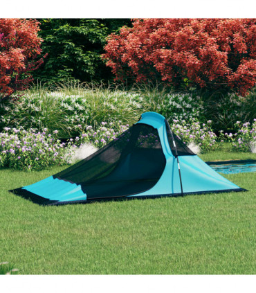 Camping Tent 317x240x100 cm Blue