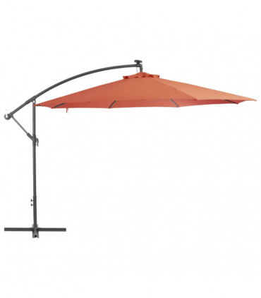 Cantilever Umbrella with Aluminium Pole 350 cm Terracotta