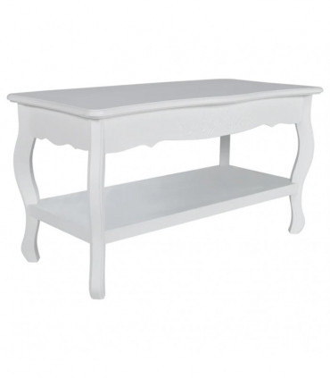 Coffee Table 2 Tiers MDF White