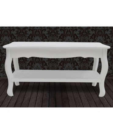 Coffee Table 2 Tiers MDF White