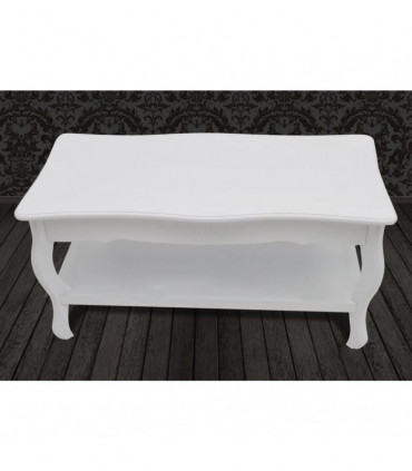 Coffee Table 2 Tiers MDF White