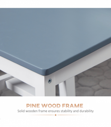 Dining Chairs Set of 2, Pine Wood Frame, Cross Back for Kitchen White