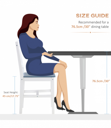 Dining Chairs Set of 2, Pine Wood Frame, Cross Back for Kitchen White