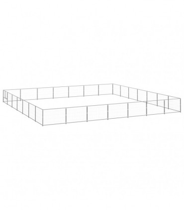 Dog Kennel Silver 49 m² Steel